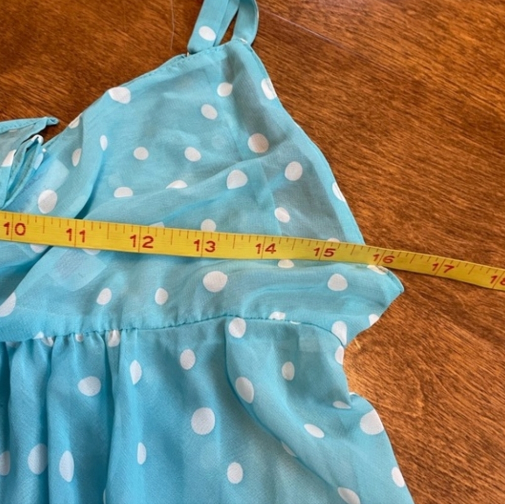 Blue Polka Dot Nightgown With Robe - Picture 5 of 5